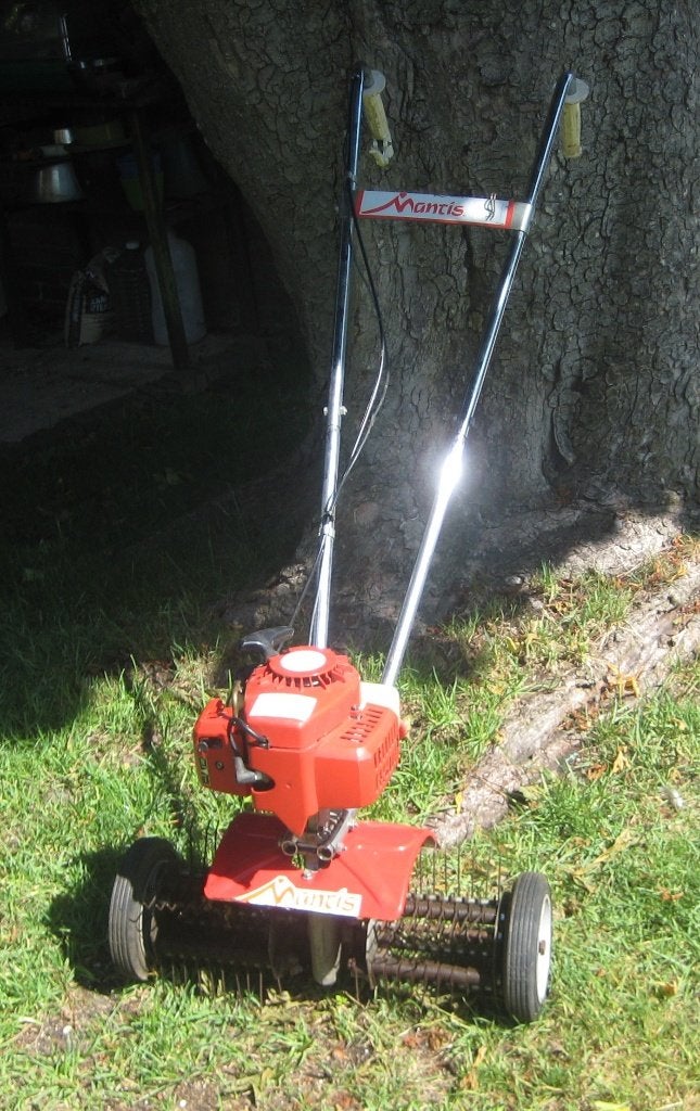 Matiz verticuteermachine met een tweetakt motor, Ophalen, Gebruikt, Benzine, Overige merken
