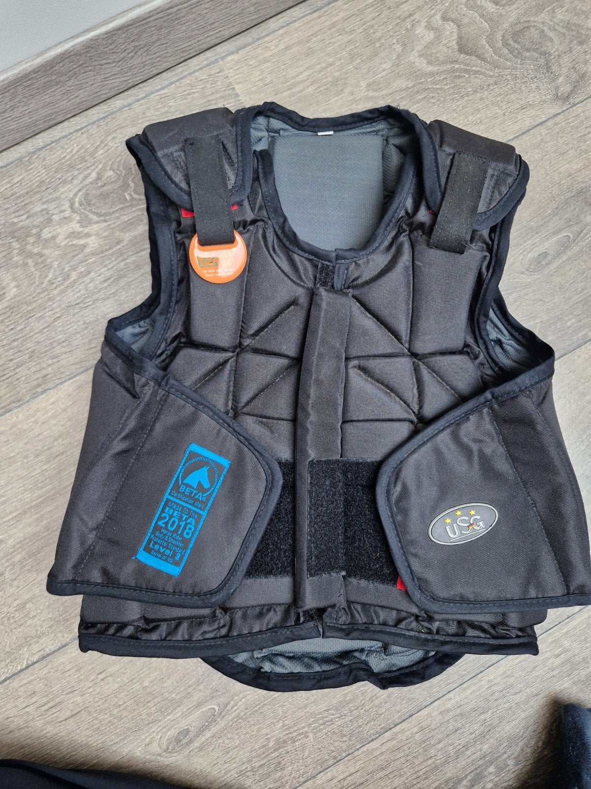 bodyprotector paardrijden USG flexi zwart, Dieren en Toebehoren, Kinderen, Overige merken, Ophalen of Verzenden, Zo goed als nieuw