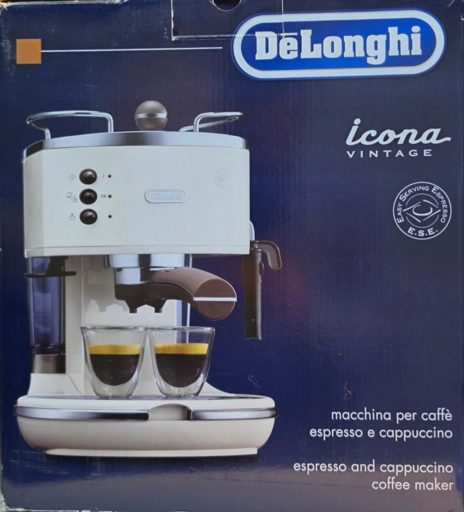 DeLonghi icona vintage-WIT, Witgoed en Apparatuur, Koffiezetapparaten, Ophalen of Verzenden, Nieuw, Koffiemachine