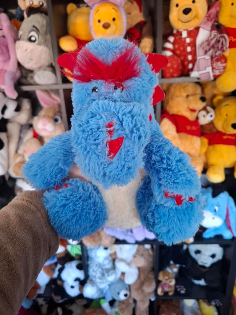 Warmies Draak - Knuffel met warmtefunctie, Overige merken, Overige typen, Blauw, Ophalen of Verzenden