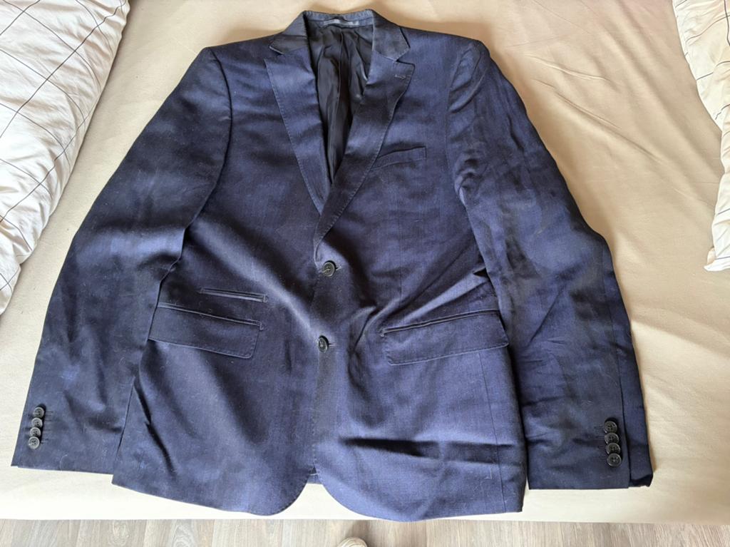 Mannen colbert maat 50, Ophalen, Zo goed als nieuw, Maat 48/50 (M), Blauw
