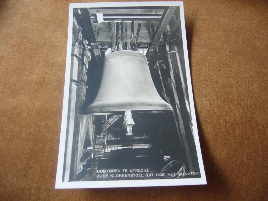 UTRECHT  =  DOMTOREN MET OUDE KLOKKENSTOEL, Ophalen of Verzenden, 1940 tot 1960, Ongelopen, Utrecht