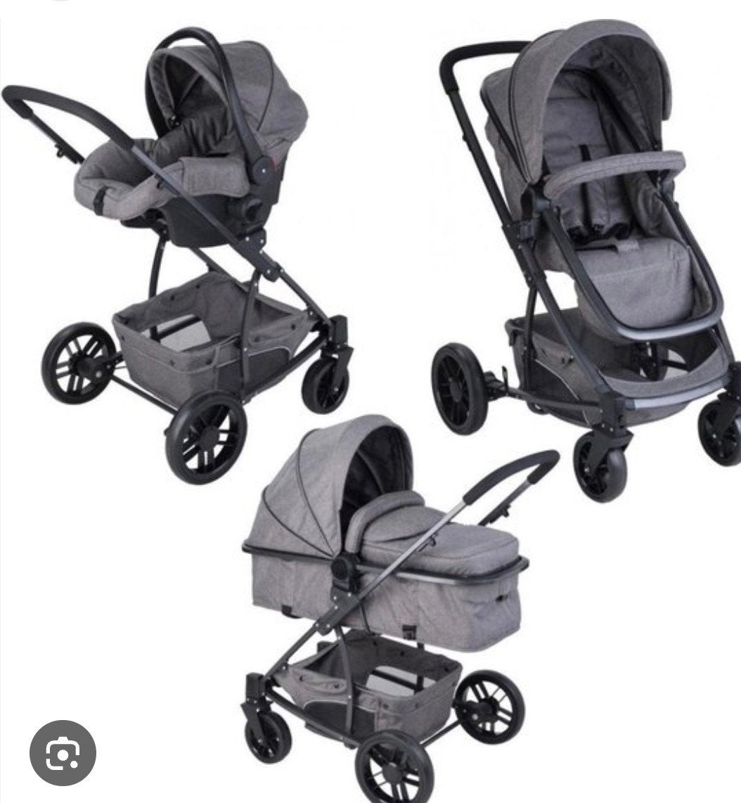X-Adventure 3-in-1 Combiwagen met Babytas, Kinderen en Baby's, Kinderwagens en Combinaties, Gebruikt, Met autostoeltje, Combiwagen