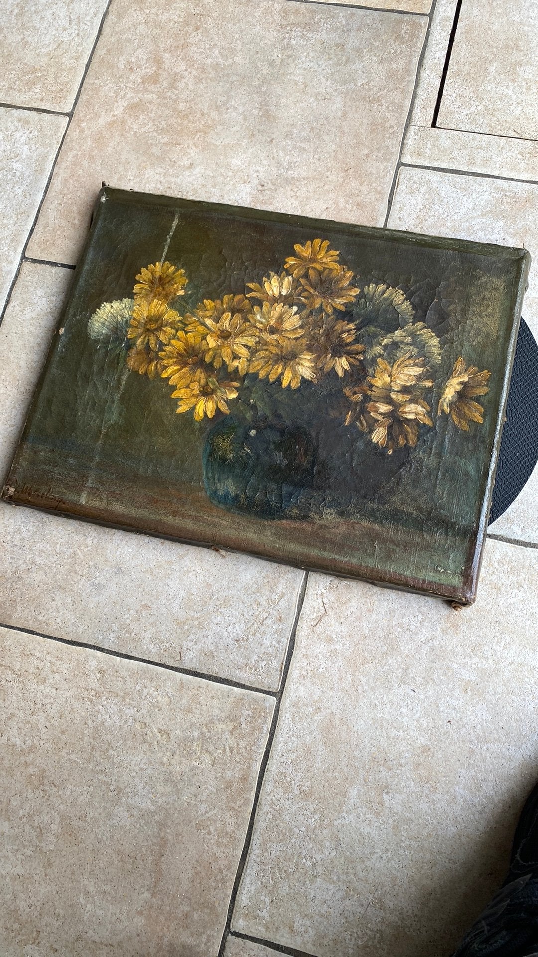 Schilderij bloemen, Ophalen of Verzenden