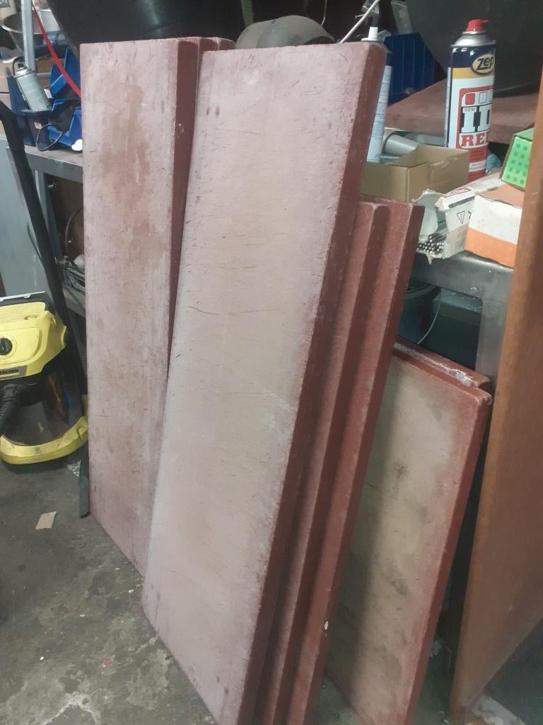 Werktafel aluminium 240 x 132 cm dubbele snijplaten, Ophalen of Verzenden, Gebruikt, 25 tot 50 cm