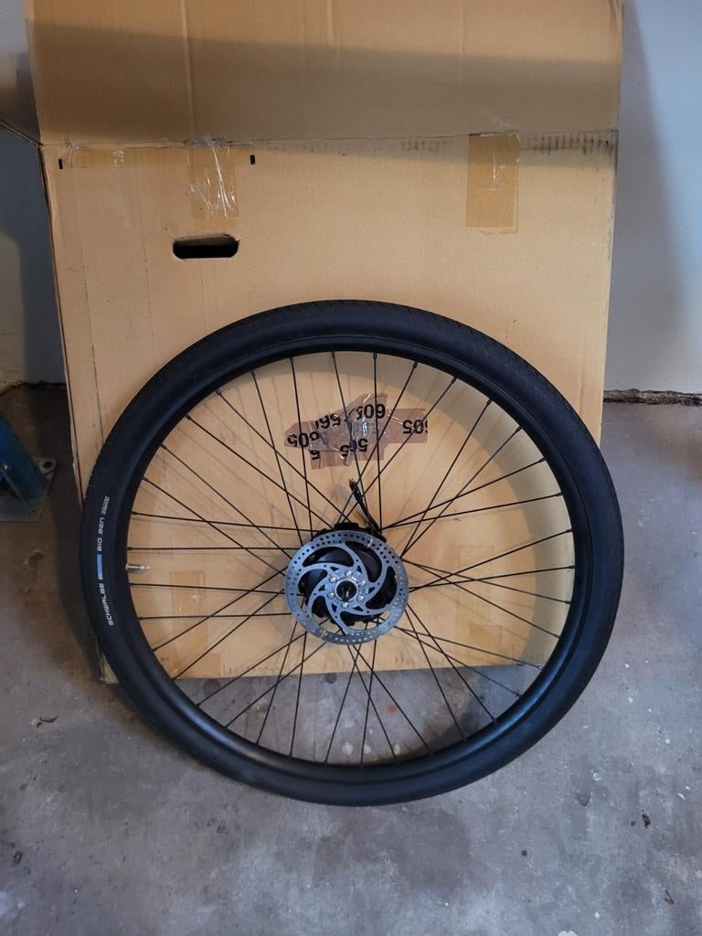 Vanmoof S2 voorwiel en opladers, Fietsen en Brommers, Fietsonderdelen, Ophalen, Wiel