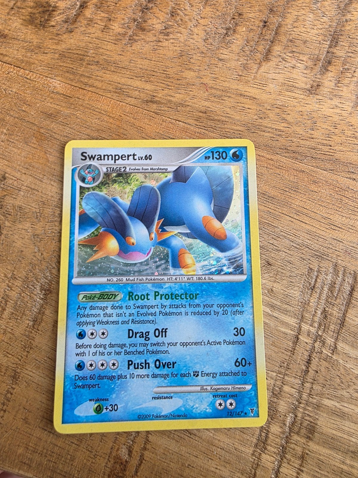 Swampert Lv.60 Pokemon Supreme Victors, Ophalen of Verzenden, Zo goed als nieuw, Losse kaart