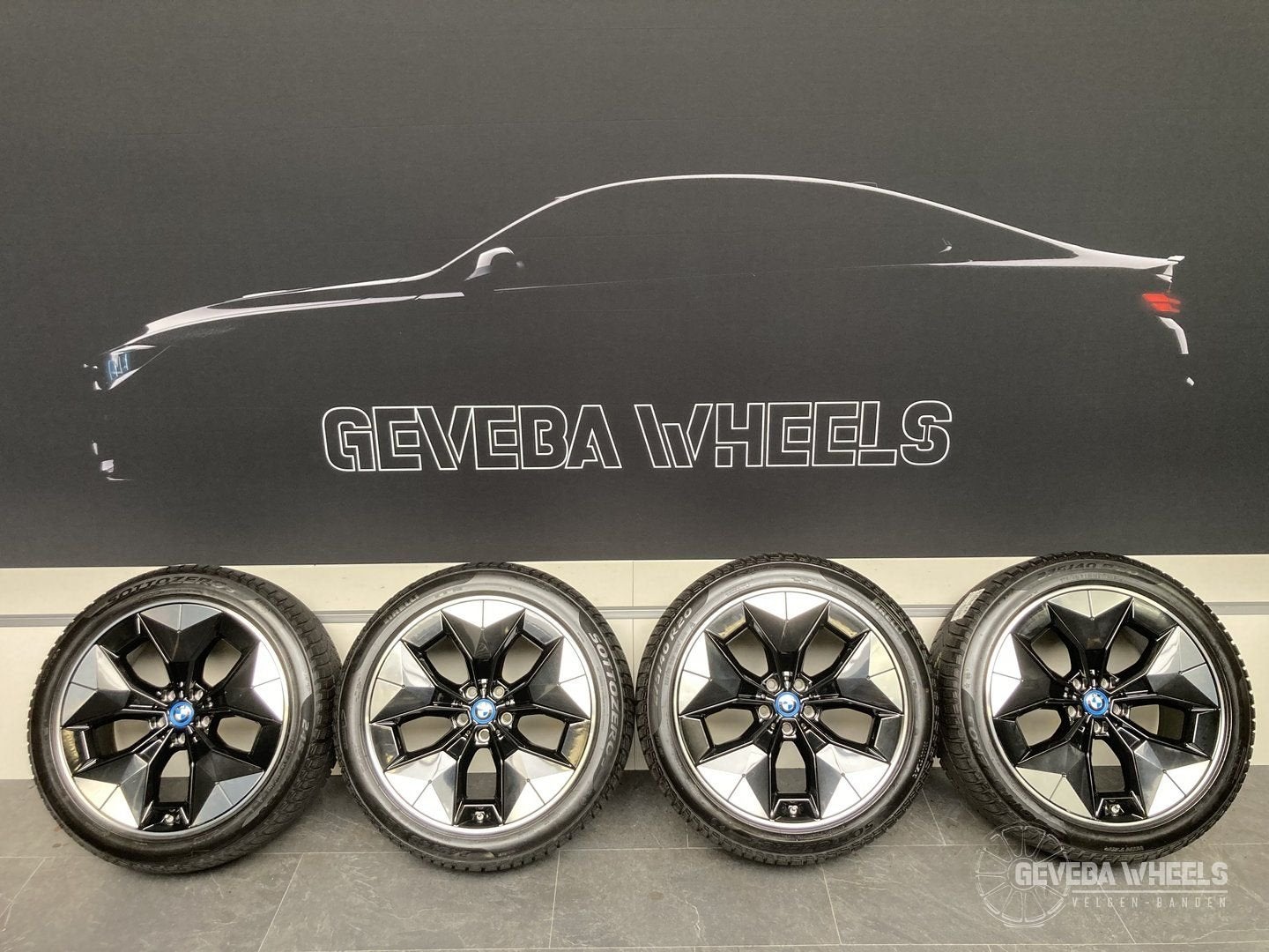20” originele BMW iX3 G08 velgen + winterbanden 5x112 843, Auto-onderdelen, Banden en Velgen, -, -, Banden en Velgen, 20 inch