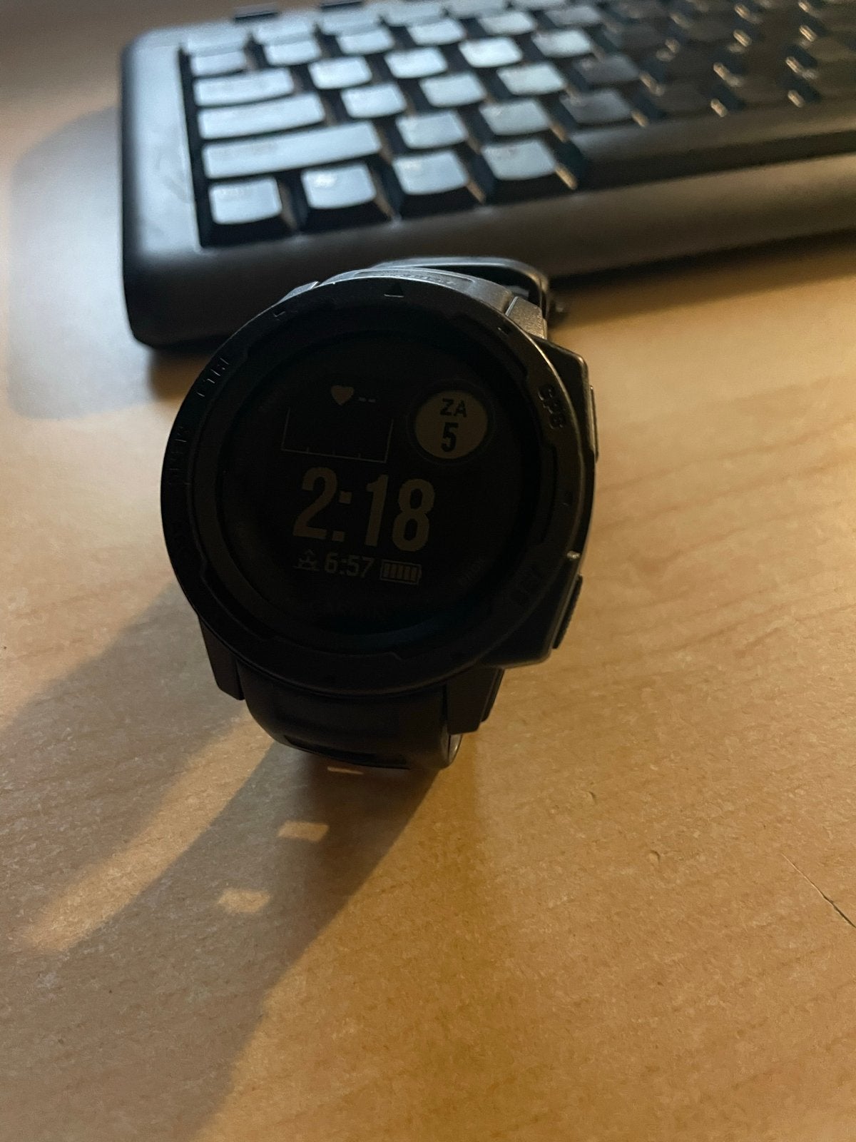 garmin instinct smartwatch met hartslagmeting en gps, Hartslag, Zwart, Ophalen of Verzenden, Waterdicht