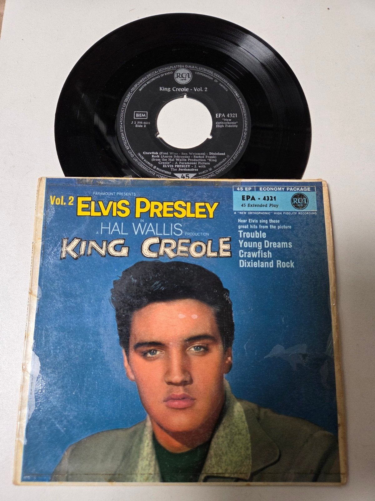Elvis Presley - King Creole Vol. 2 (EPA 4331) 7 inch EP, Gebruikt, Pop, 7 inch, Ophalen of Verzenden