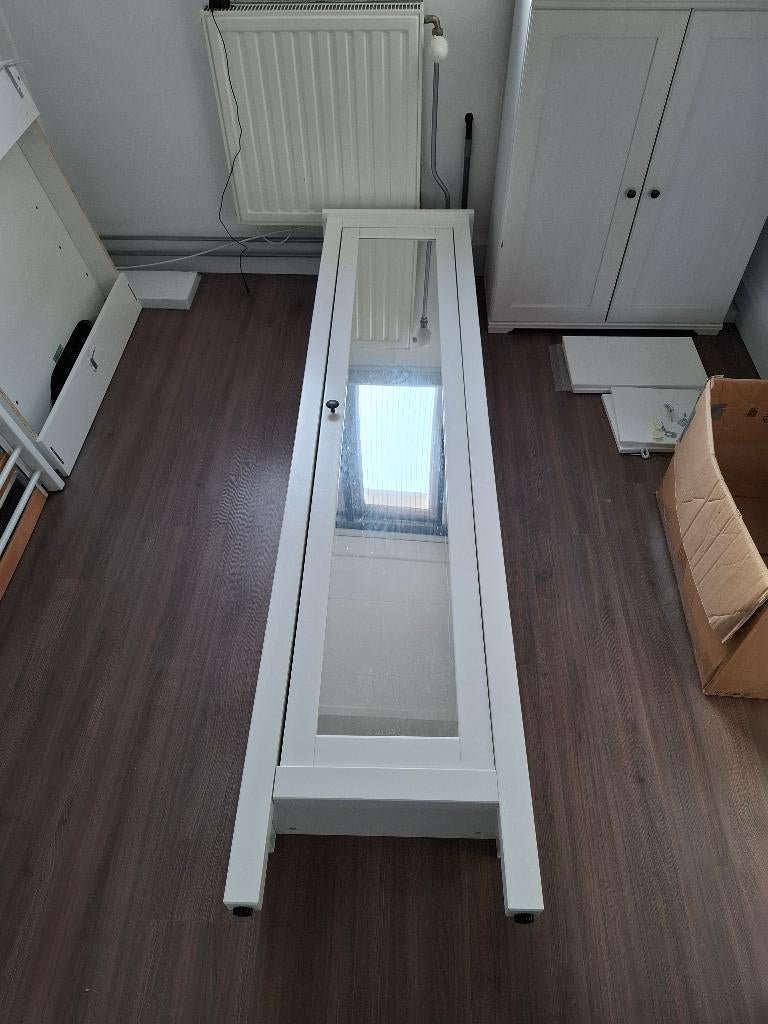 IKEA Hemnes hoge badkamerkast met spiegeldeur, Ophalen, (Half)hoge kast, Minder dan 50 cm, Zo goed als nieuw