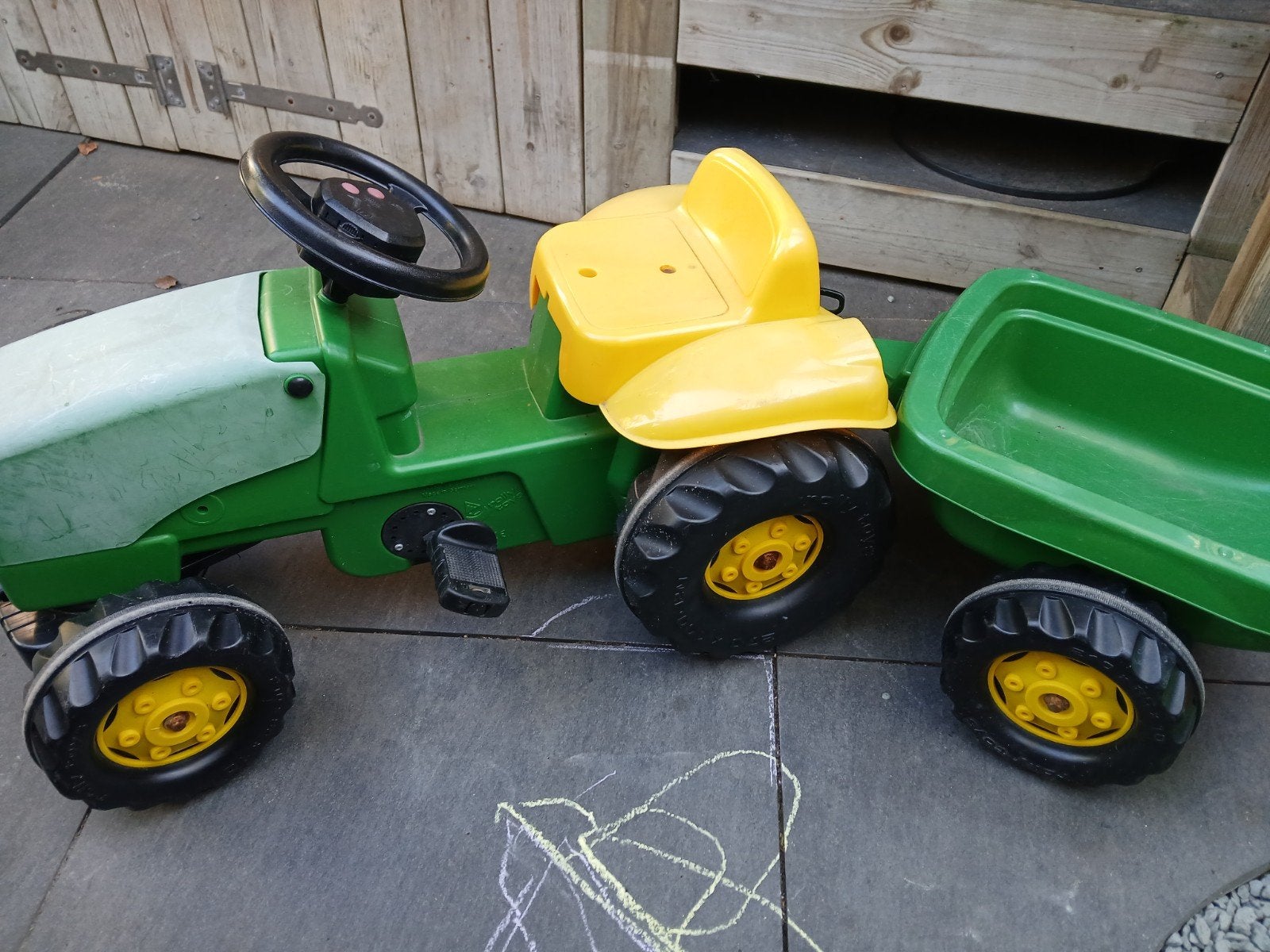 Rolly Toys Rollykid John Deere tractor met aanhanger, Ophalen, Gebruikt