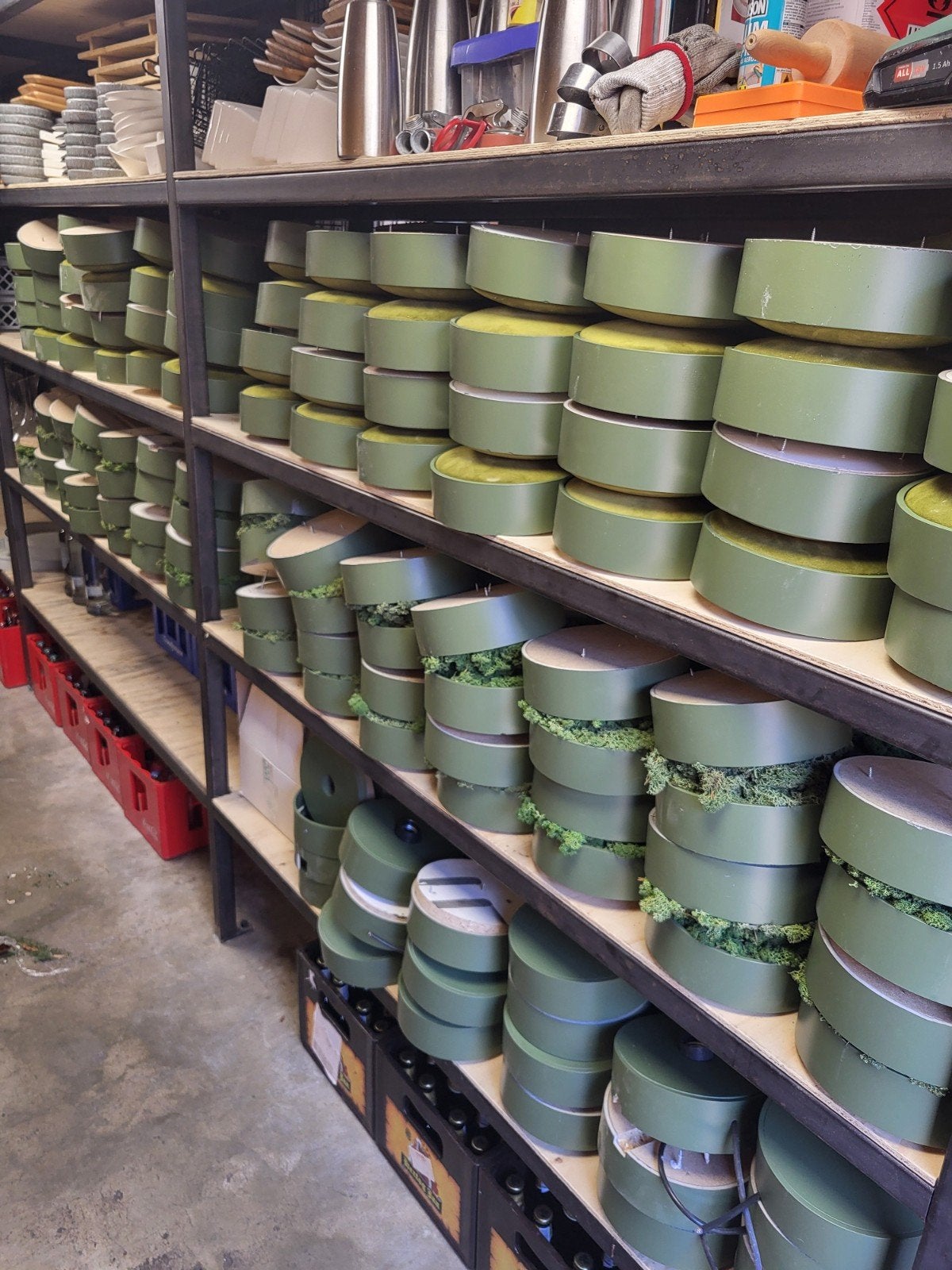 Decoratieve wandcirkels met mos of stof, Ophalen, Groen, Nieuw, Natuur en Bloemen