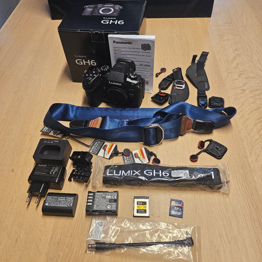 Pananasonic LumixG DC-GH6 uitzonderlijk goede staat +Extra’s, Panasonic, 25 megapixels, Geheugenkaart, Bluetooth