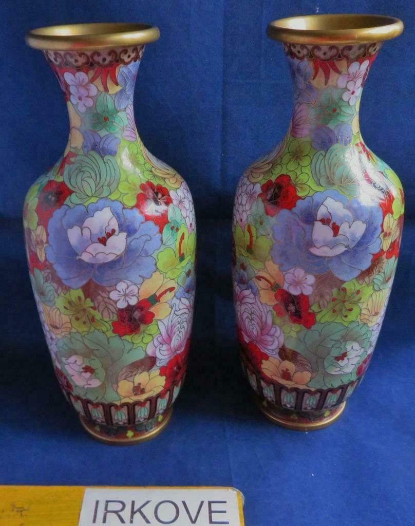 CLOISONNE STEL VAZEN * Gemerkt *, Verzenden