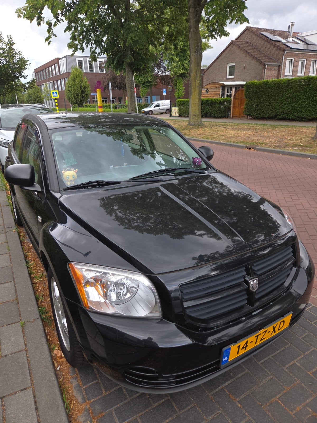Dodge Caliber 1.8 2007 Zwart, Auto's, Dodge, Particulier, Caliber, ABS, Airbags, Airconditioning, Elektrische ramen, Radio, Benzine