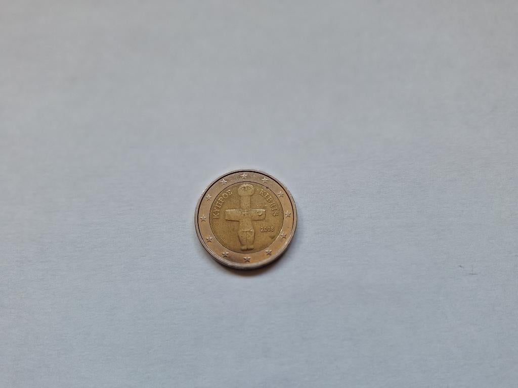 2 euro munt Cyprus, Ophalen of Verzenden, Cyprus, 2 euro, Losse munt
