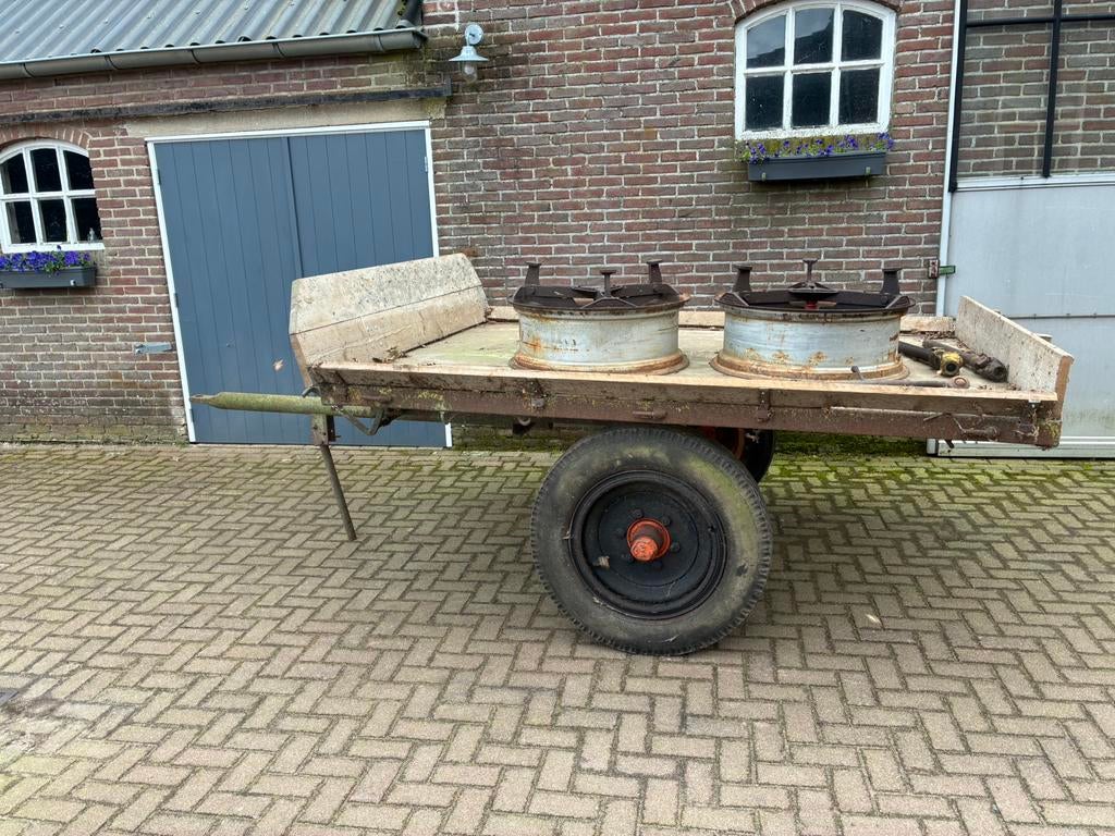 Kieper, klapkar, transportkar tractor, Ophalen, Zo goed als nieuw