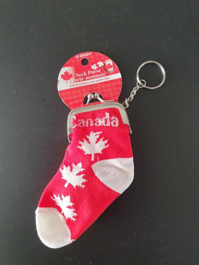Nieuwe Canada sleutelhanger / sok portemonnee, Ophalen of Verzenden, Nieuw