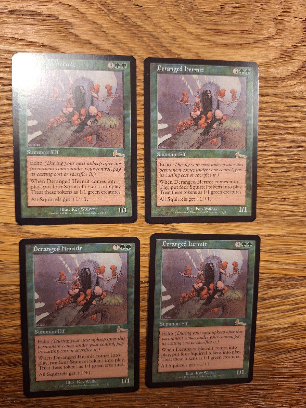 Deranged Hermit - Urza's Legacy Proxies, Hobby en Vrije tijd, Ophalen of Verzenden, Gebruikt, Meerdere kaarten