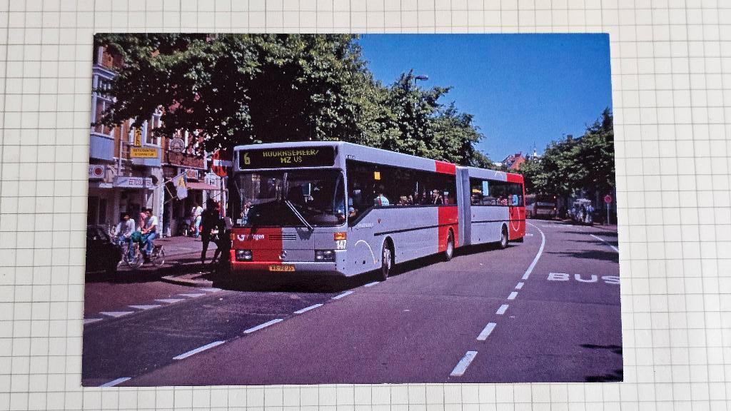 Foto BUS GVB Groningen 147, Verzamelen, Spoorwegen en Tramwegen, Verzenden, Gebruikt, Bus of Metro, Overige typen
