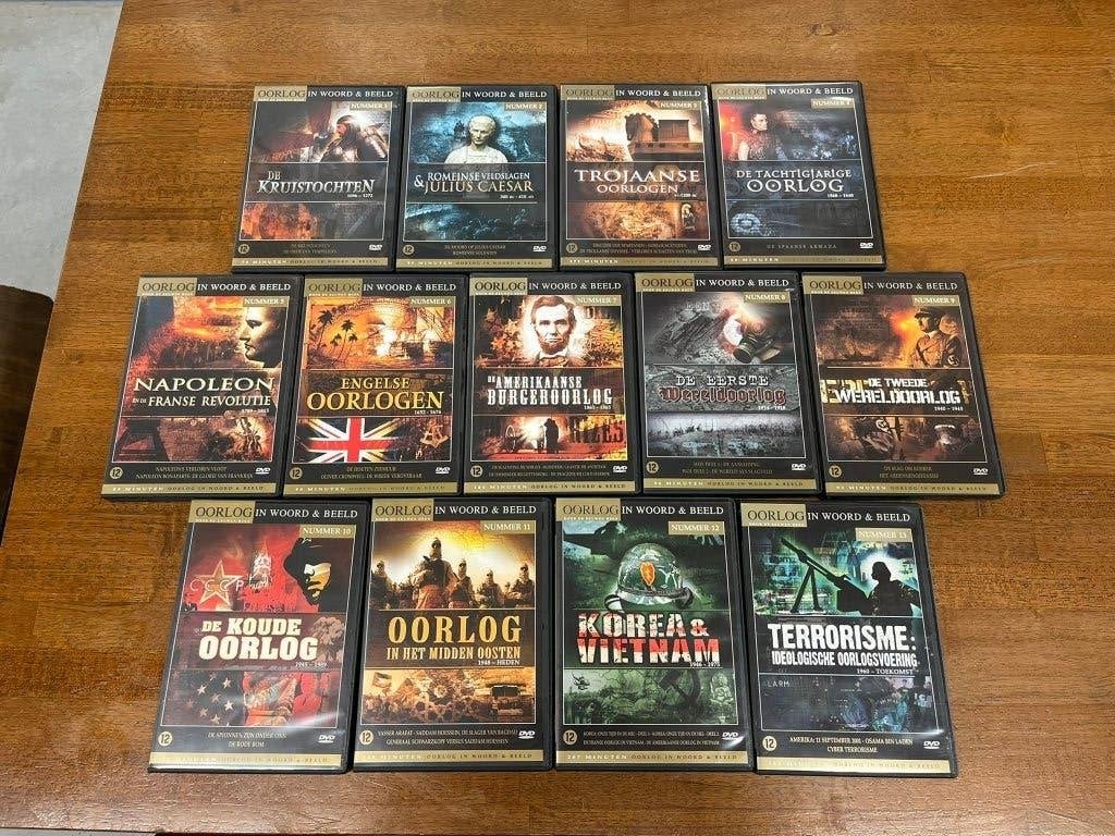 Oorlog in woord & beeld - 13 DVD's serie, Vanaf 16 jaar, Ophalen of Verzenden, Zo goed als nieuw, Oorlog of Misdaad