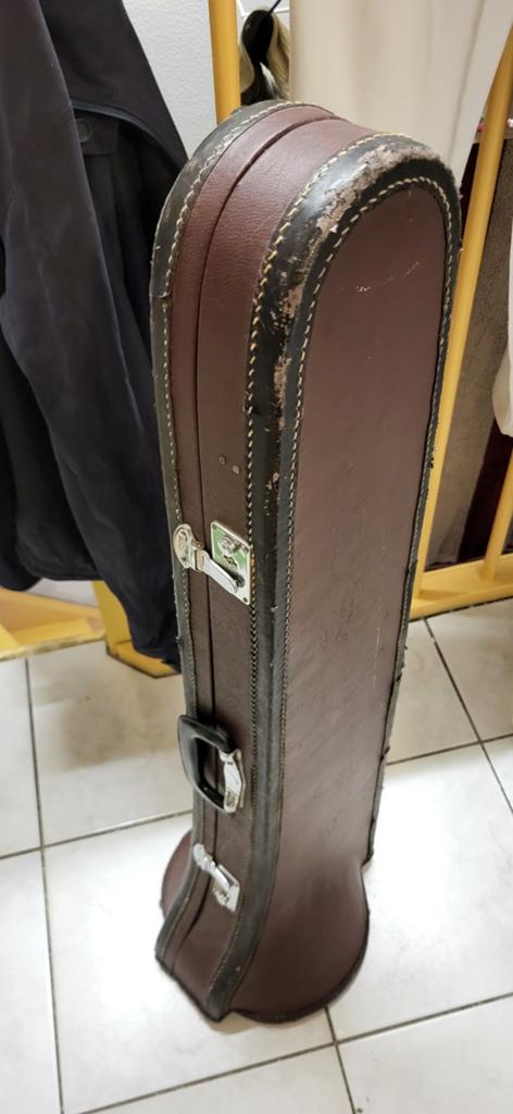 Vintage Trombone met Koffer - Goede Staat  parrot, Muziek en Instrumenten, Blaasinstrumenten | Trombones, Gebruikt, Tenor, Met koffer