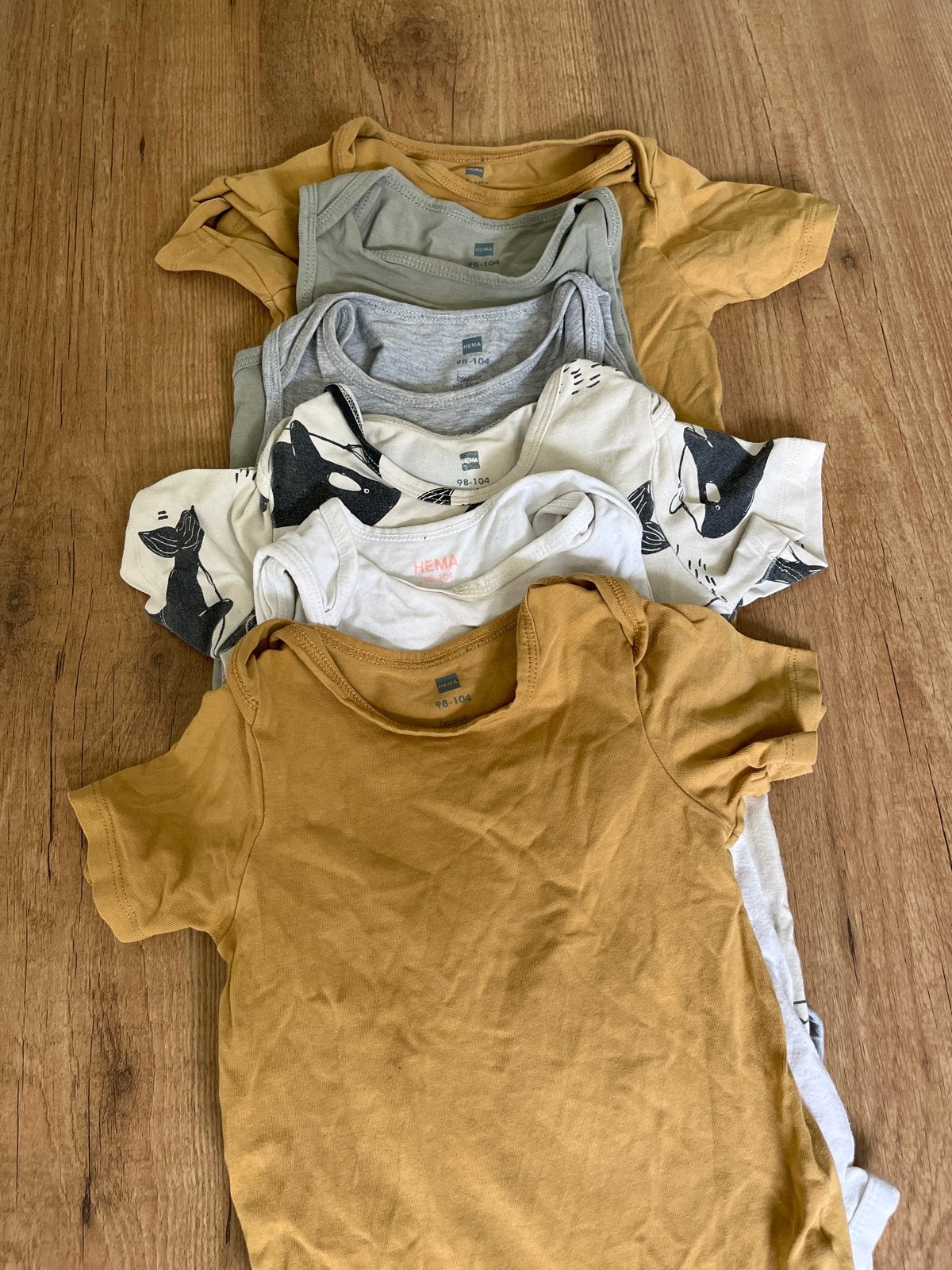 HEMA Rompers korte mouw maat 98/104, Ophalen of Verzenden, Gebruikt, Jongen of Meisje, Nacht- of Onderkleding