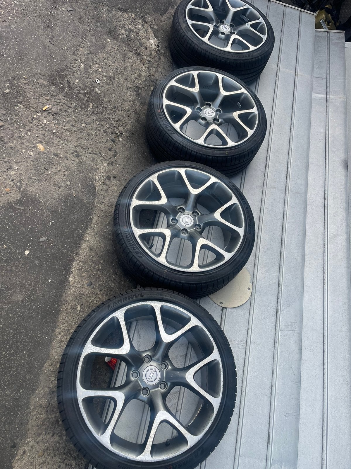 Opel Astra G OPC 18 inch velgen met banden 215/40 R18, Auto-onderdelen, Banden en Velgen, Ophalen, 18 inch, 215 mm, Zomerbanden