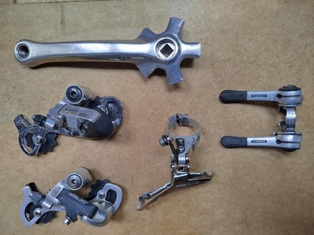 Vintage derailleurs, crank en buisshifters, Fietsen en Brommers, Fietsonderdelen, Gebruikt, Toerfiets, Overige typen, Ophalen of Verzenden