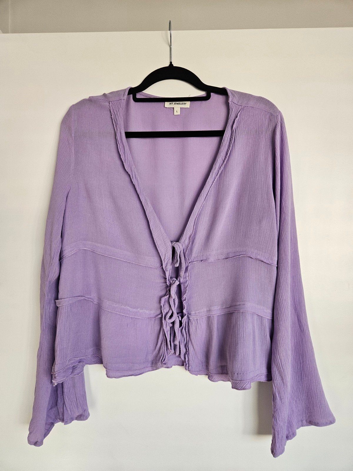 Paarse blouse met lange mouwen - My Jewellery, My Jewellery, Paars, Maat 42/44 (L), Ophalen of Verzenden