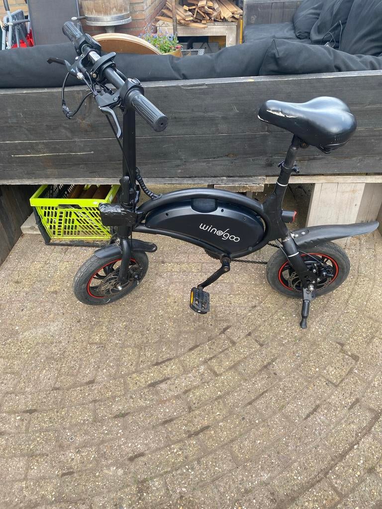 Windgoo b3 Compacte opvouwbare elektrische fiets -, Gebruikt, Minder dan 47 cm, 30 tot 50 km per accu, Ophalen