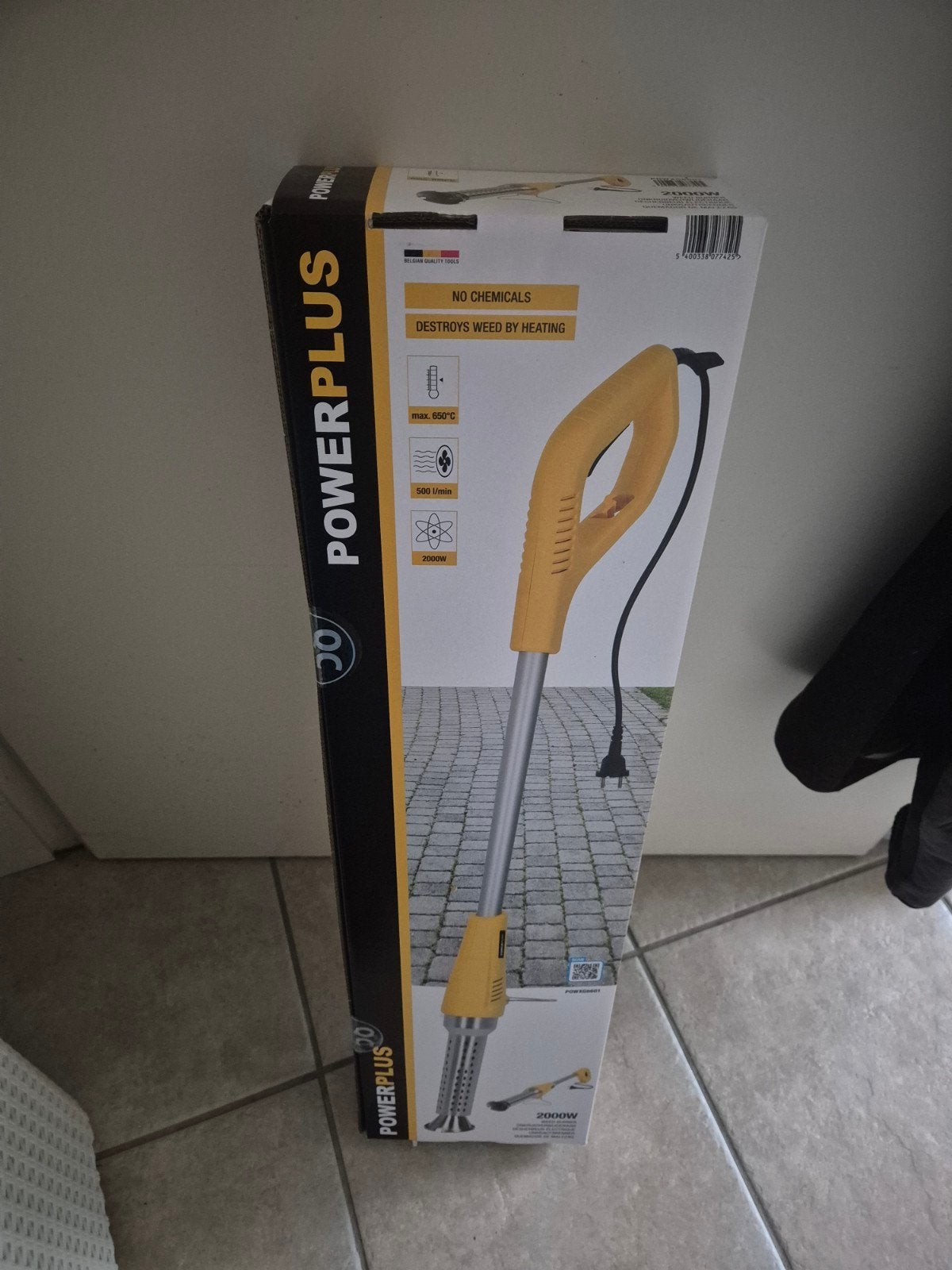Powerplus Onkruidbrander - Elektrisch, 2000W, 650C, Ophalen of Verzenden, Zo goed als nieuw, Powerplus