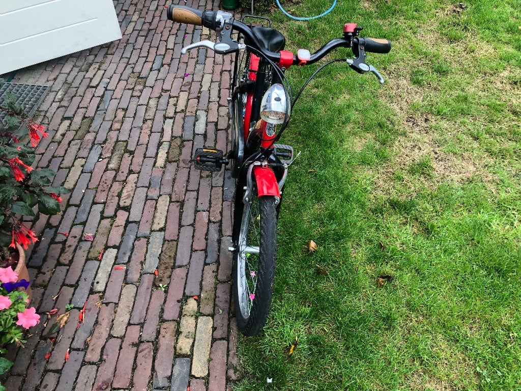 meisjesfiets, Ophalen, Terugtraprem, Gebruikt, Handrem