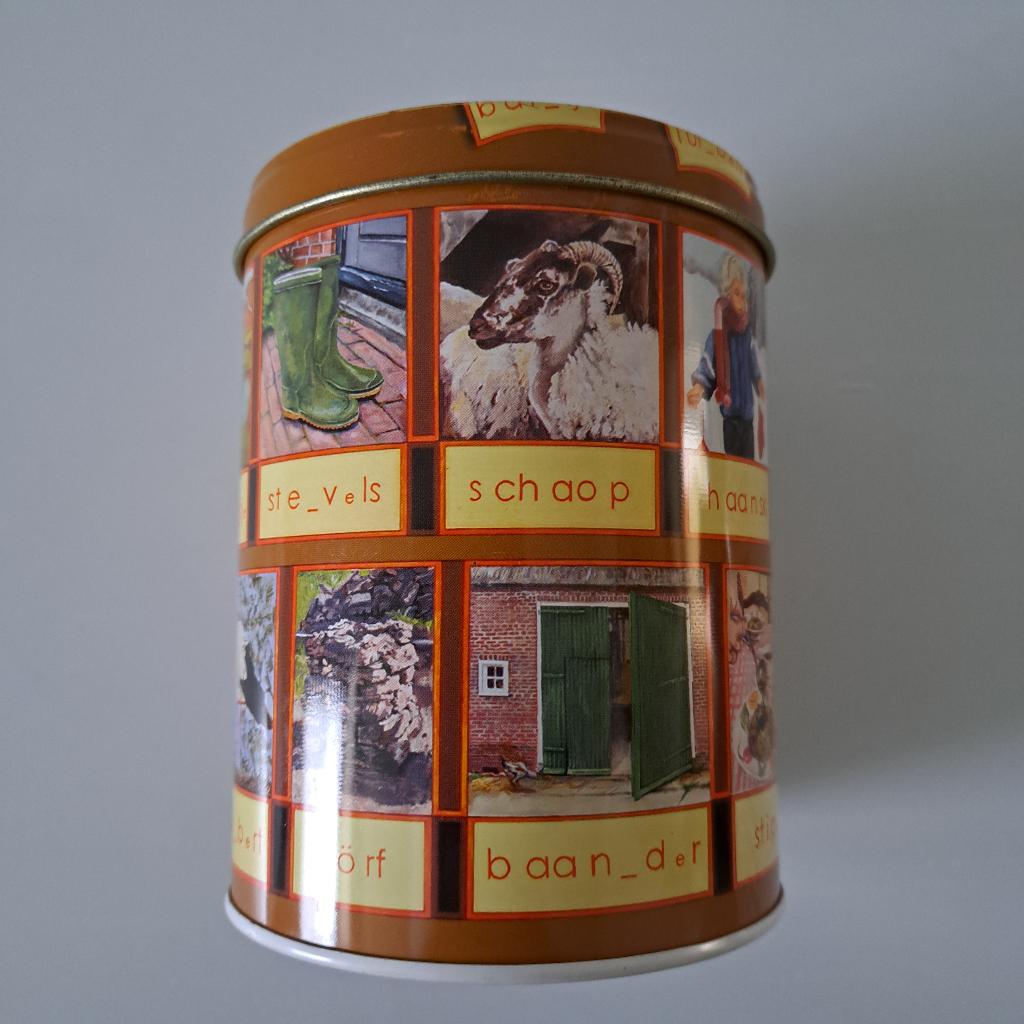 Te koop: Nostalgische verpakkingsblik uit Drente., Ophalen, Gebruikt, Koek(jes)