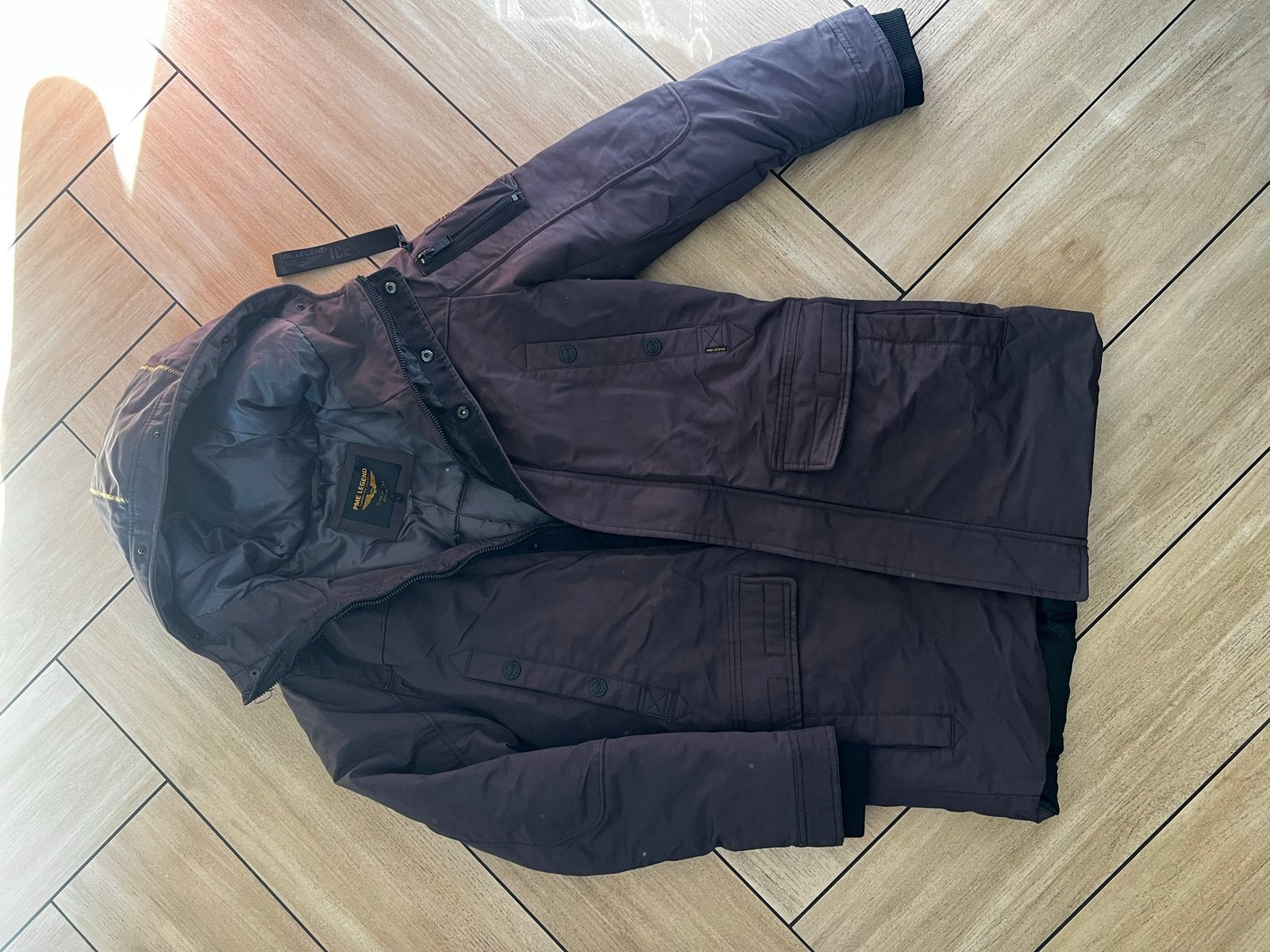 PME Legend Ice Pilot 2.0 Winterjas Maat L donkerbruin, Ophalen of Verzenden, Zo goed als nieuw, Maat 52/54 (L), Bruin