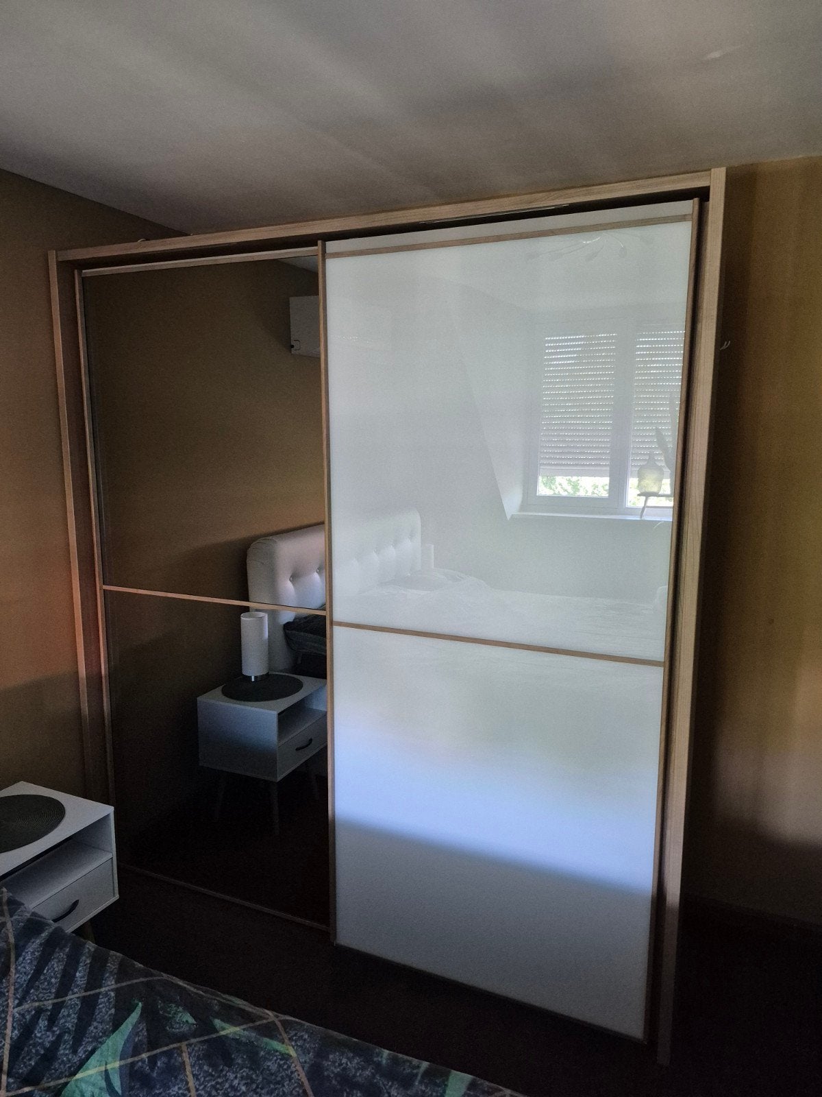 Super stevige kledingkast met schuifdeuren, Ophalen, Gebruikt, 200 cm of meer, Glas