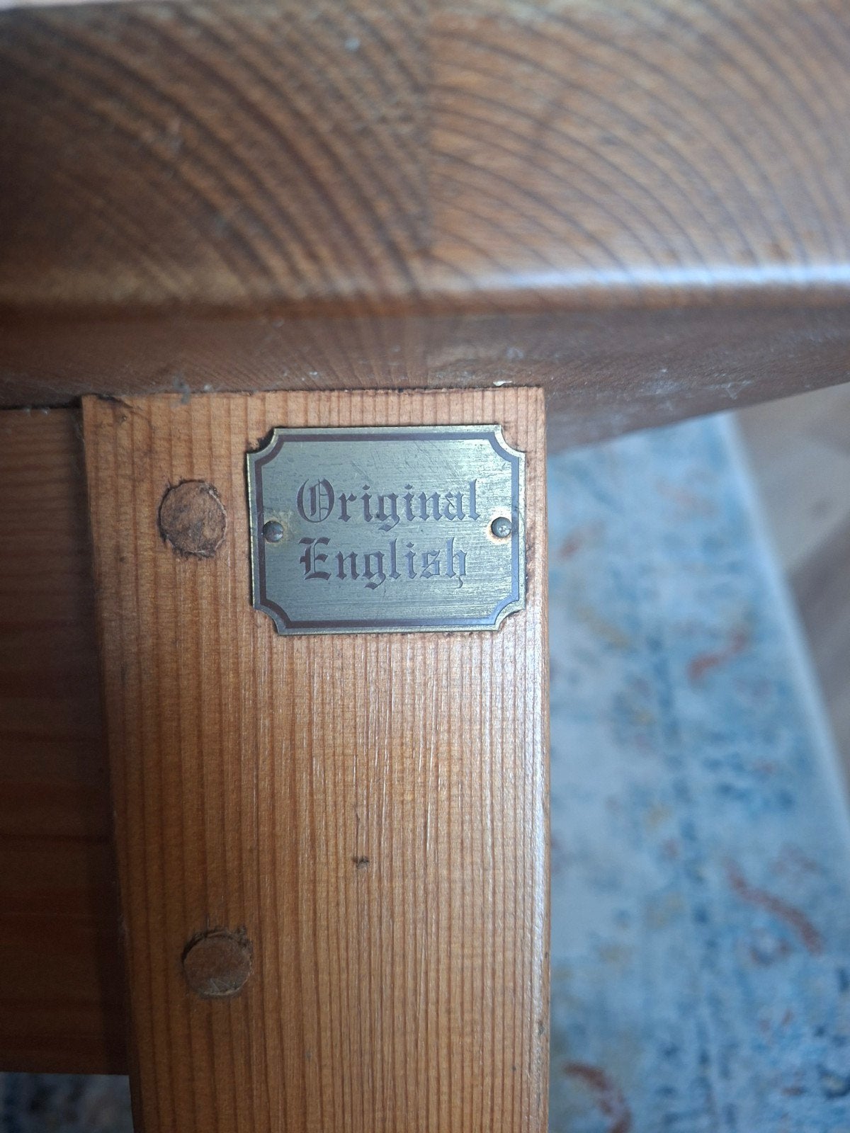 Originele Engelse Salontafel - Massief Hout, Ophalen, 50 – 75, Gebruikt, 50 tot 100 cm