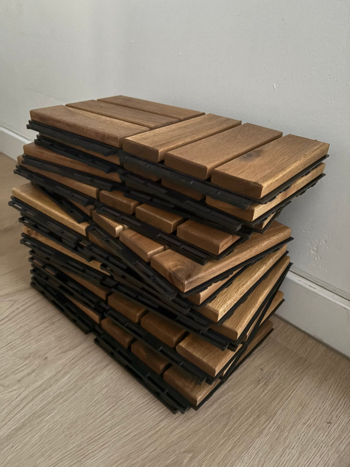 IKEA RUNNEN Vlonder / terras tegels (restdelen!), Ophalen, Nieuw, Hout