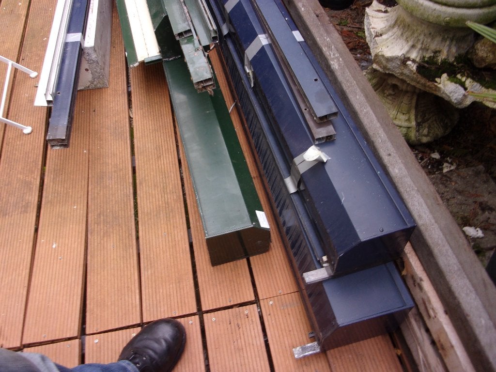 5 gebruikten rolluiken, Doe-het-zelf en Verbouw, Rolluiken, Ophalen, Gebruikt, Overige kleuren, 200 cm of meer