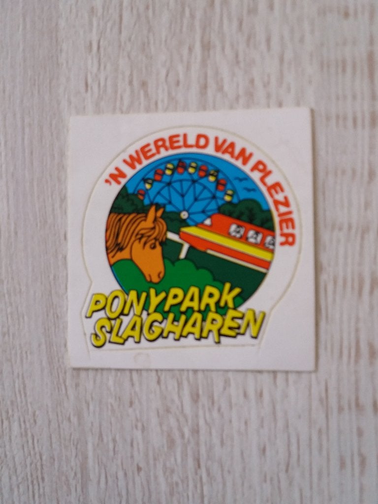 sticker Ponypark Slagharen ( 4 ), Ophalen of Verzenden, Zo goed als nieuw, Bedrijf of Vereniging
