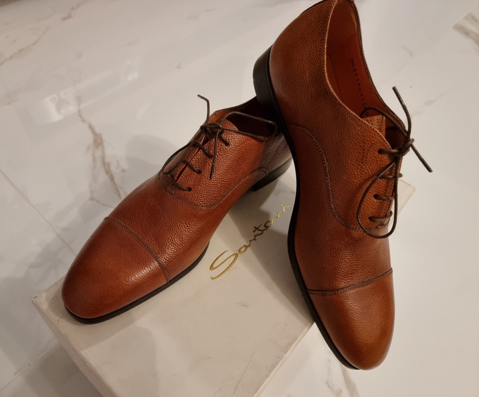 Nieuwe Santoni veterschoenen, nooit gedragen, Kleding | Heren, Bruin, Nieuw, Ophalen of Verzenden, Santoni
