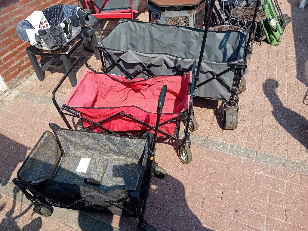 4 stuks bolderwagens, Ophalen, Opvouwbaar, Gebruikt