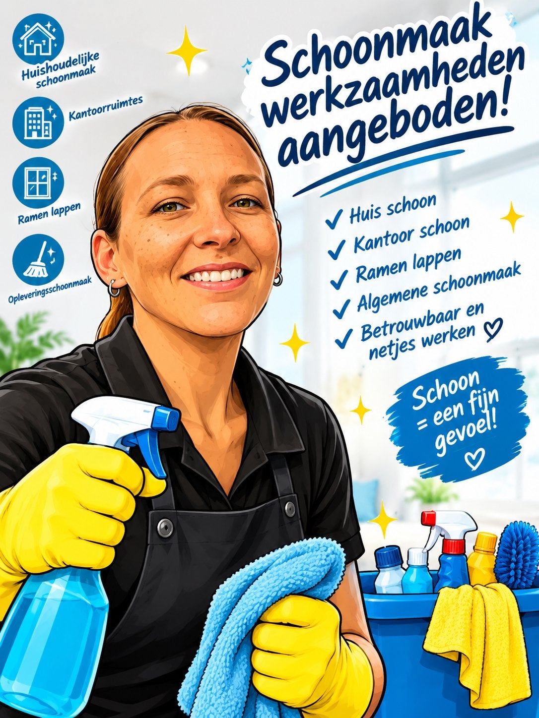 Schoonmaakster aangeboden nijmegen, Vanaf 10 jaar, Overige vormen