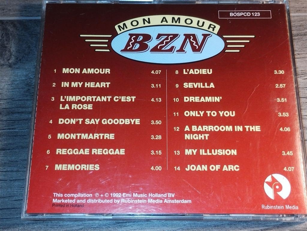 BZN - Mon Amour, Ophalen of Verzenden, Zo goed als nieuw