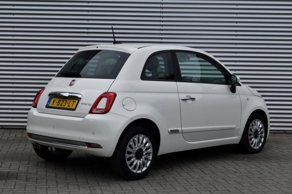 Fiat 500 1.0 HYBRID LOUNGE / NAVI / PDC / APLLE/ANDROID AUTO, Auto's, Euro 6, 4 stoelen, Wit, Origineel Nederlands
