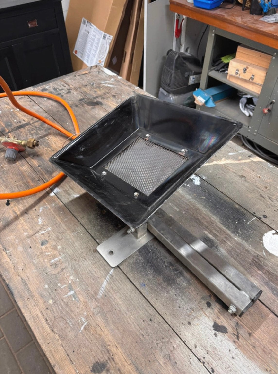 Terrasverwarmer incl muurbeugel, Draaibaar, Gebruikt, Gas, Ophalen of Verzenden