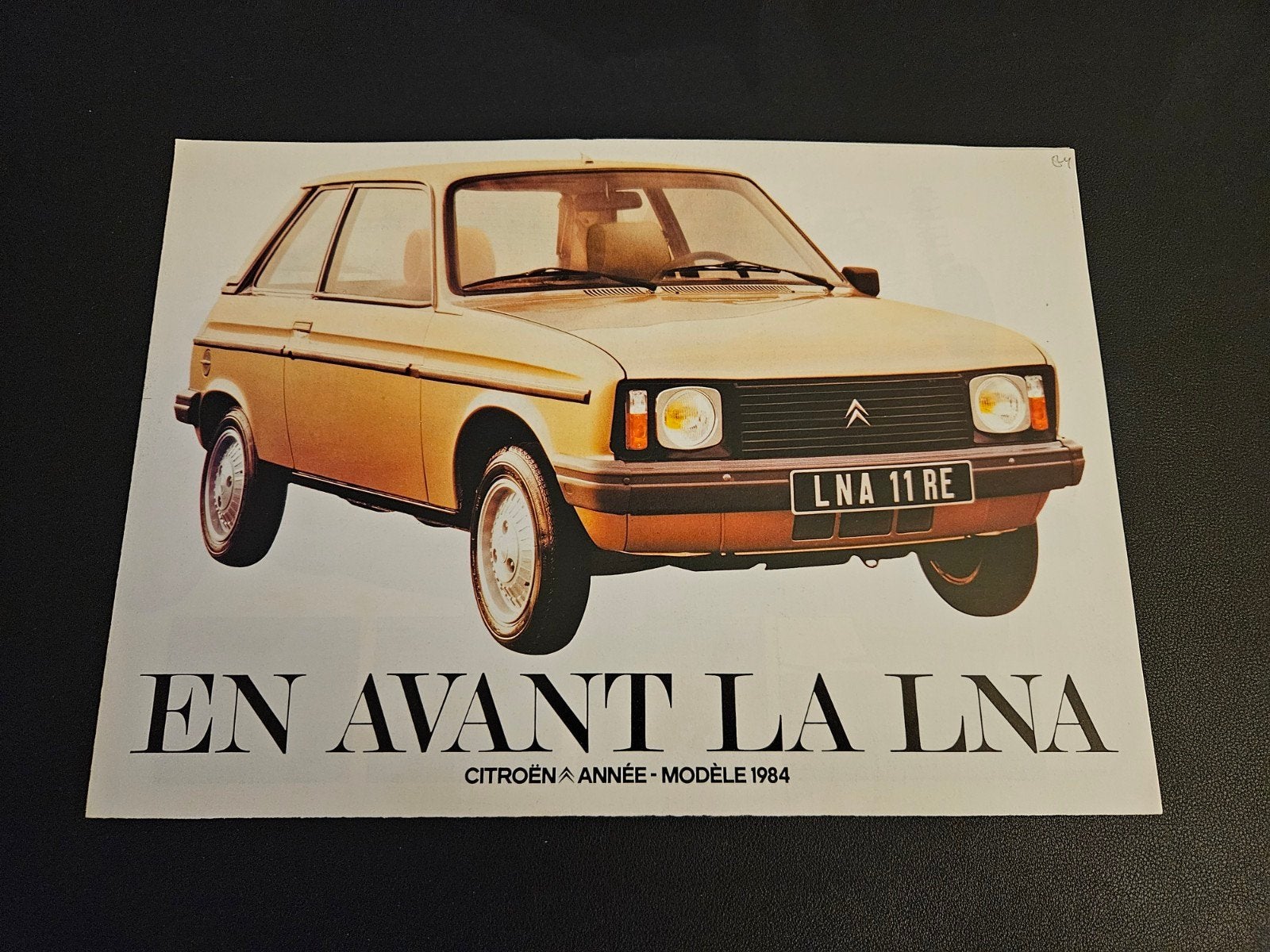 Brochure Citroën LNA 1984 Frankrijk, Ophalen of Verzenden, Zo goed als nieuw, Citroën