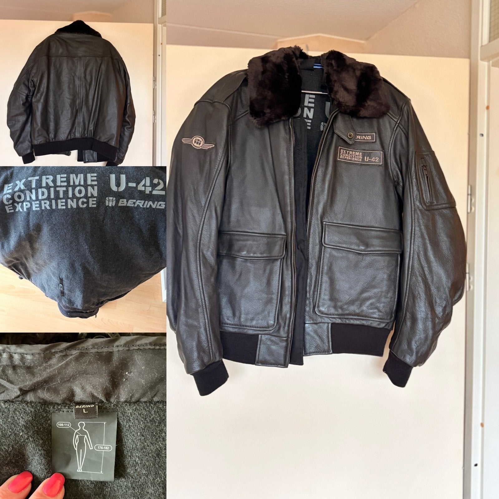 Bering Extreme Condition U-42 Leren Motor Jas, Motoren, Ophalen of Verzenden, Tweedehands, Dames, Jas | leer