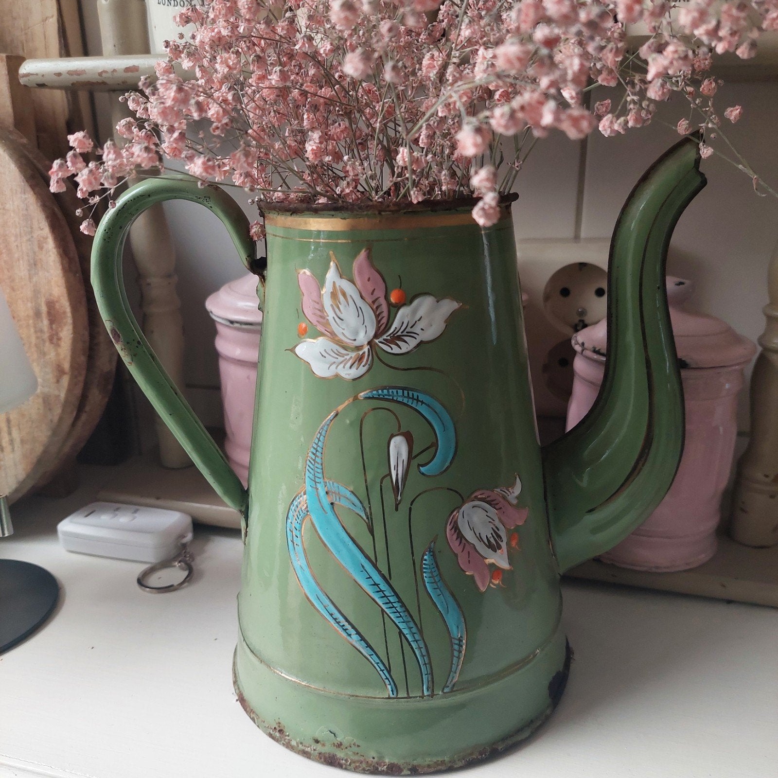 Franse emaille koffiepot, Ophalen of Verzenden